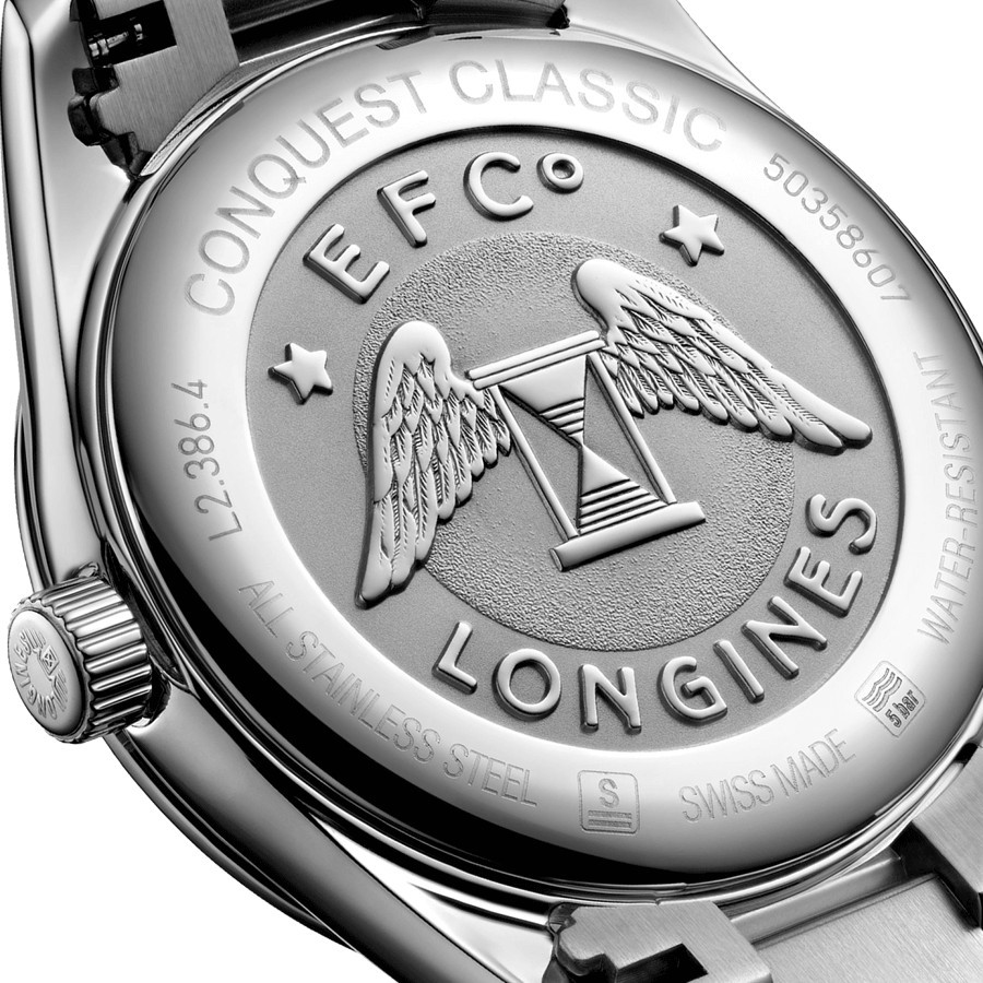 Montre Longines Conquest Classic quartz cadran bleu bracelet acier 34 mm L2.386.4.92.6