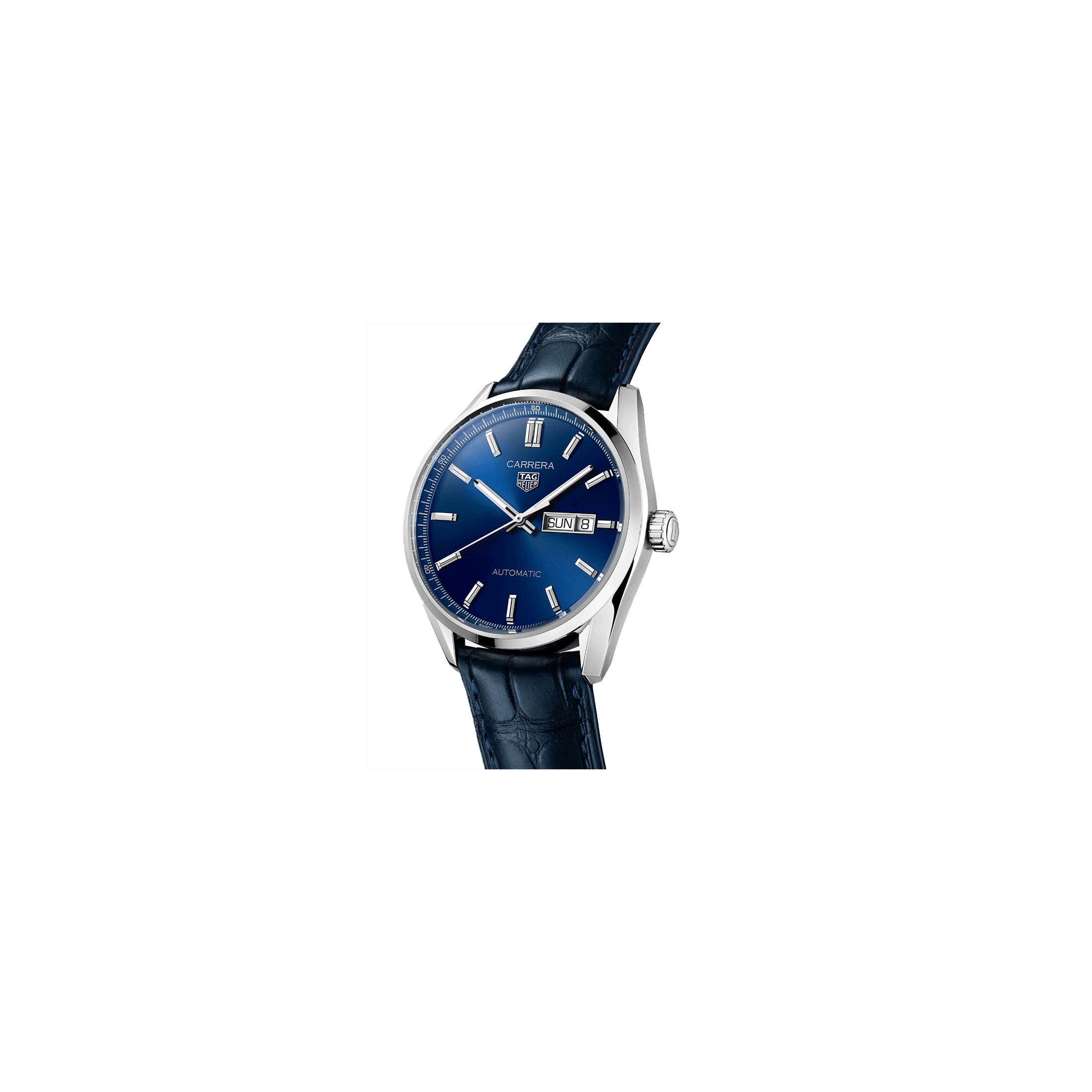 tag heuer carrera calibre 5 day date blue