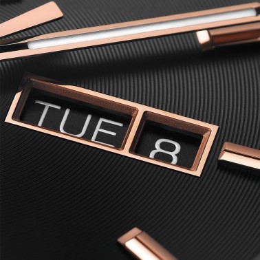 Montre TAG Heuer Carrera Calibre 5 Day-Date automatique cadran noir bracelet cuir noir 41 mm