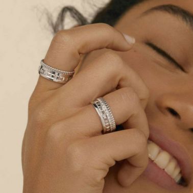 Bague Boucheron Quatre Radiant Edition petit modèle en or jaune et diamants