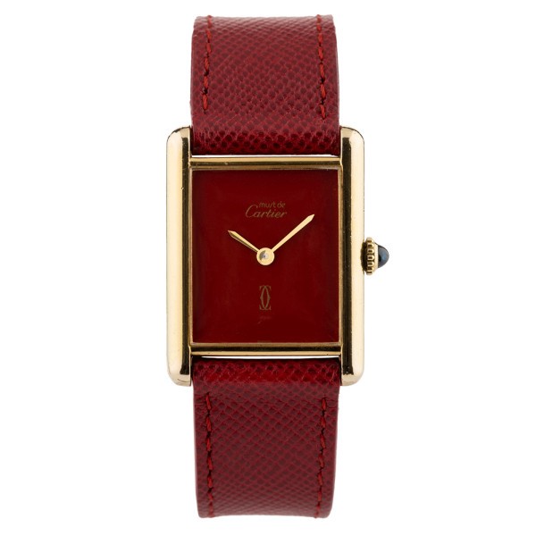 Vintage Tank Must de Cartier mechanical watch circa 1980 Lepage