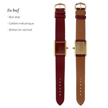 Montre Cartier Tank Must mécanique circa 1980 22 x 30 mm