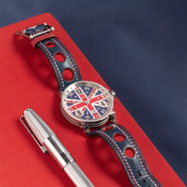 Montre BRM V6-44 "England" automatique NOS 44 mm