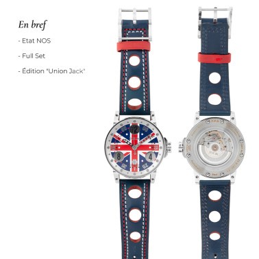 Montre BRM V6-44 "England" automatique NOS 44 mm