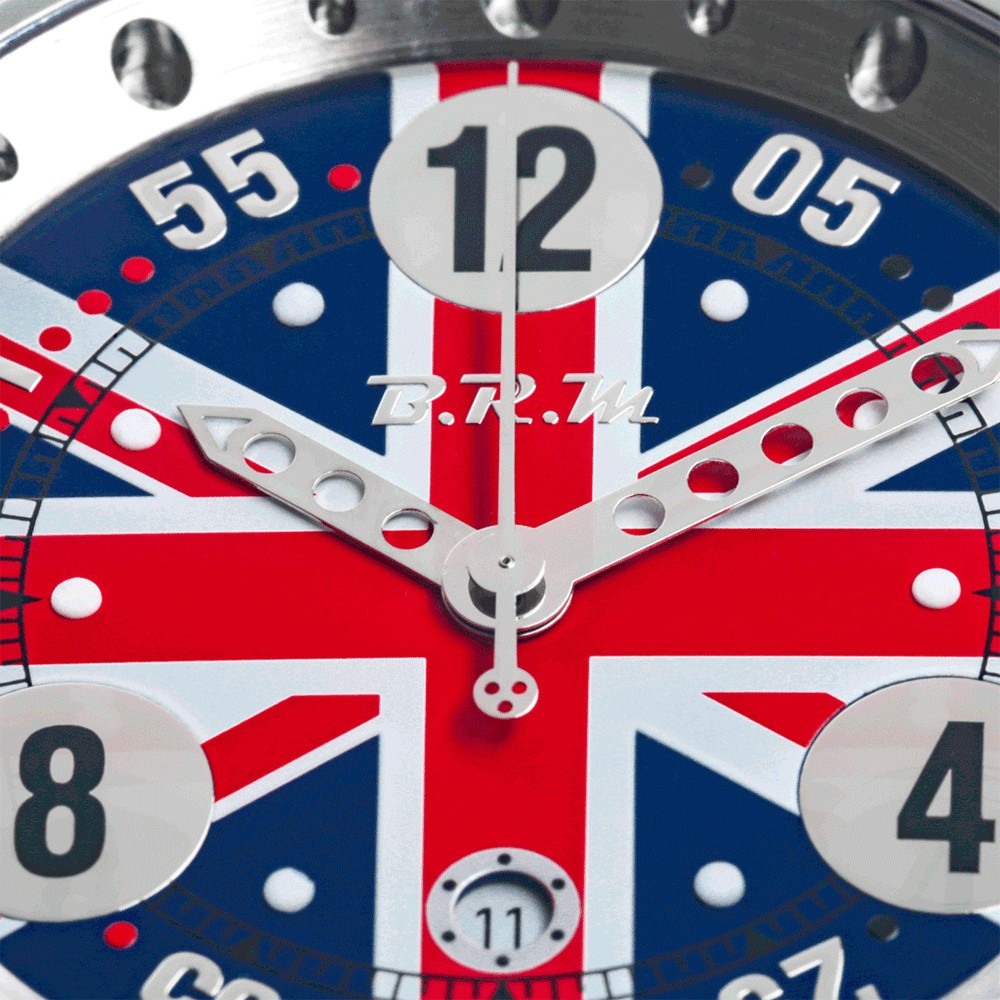 Montre BRM V6-44 "England" automatique NOS 44 mm