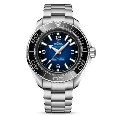 Omega Seamaster Planet Ocean 6000M Ultra Deep Co-Axial watch blue dial steel bracelet 45,5 mm
