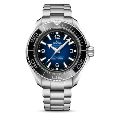 Omega Seamaster Planet Ocean 6000M Ultra Deep Co-Axial watch blue dial steel bracelet 45,5 mm