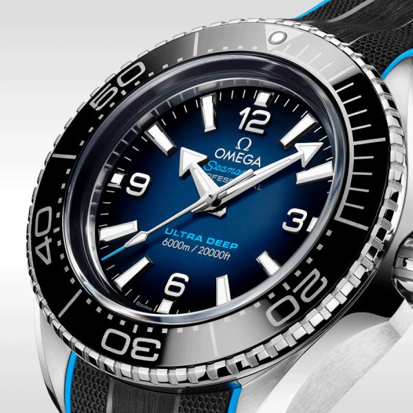 Omega Seamaster Planet Ocean Ultra Deep blue dial watch Lepage