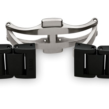 Rado True Square Open Heart automatic watch black dial black ceramic bracelet 38 mm R27086152