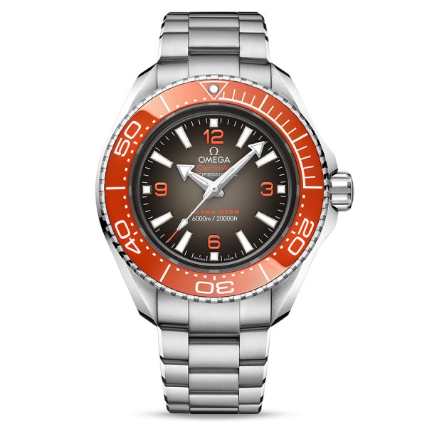 Montre Omega Seamaster Planet Ocean 6000M Ultra Deep Co-Axial cadran gris bracelet acier 45,5 mm