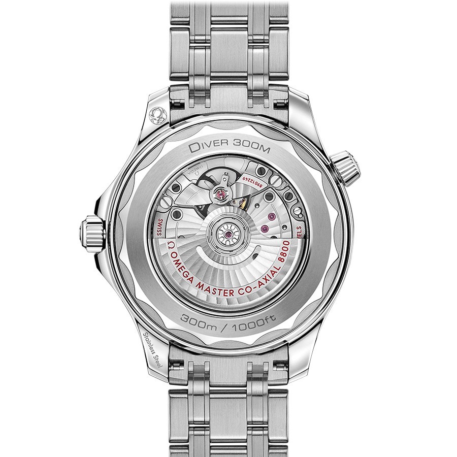 Montre Omega Seamaster Diver 300m Co-Axial Master Chronometer cadran vert bracelet acier 42 mm