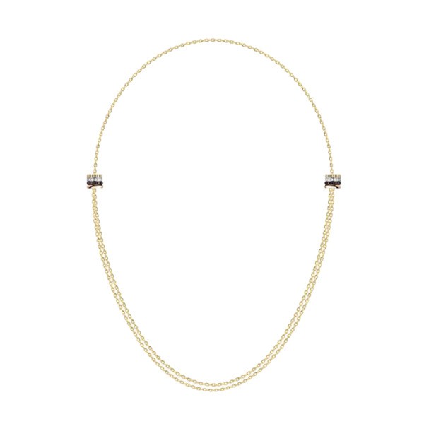 Collier Boucheron Quatre Classique trois ors, diamants et PVD marron JCL01271