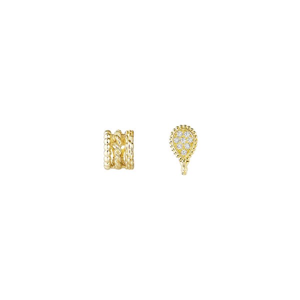 Boucheron Serpent Bohème earrings in yellow gold and diamonds