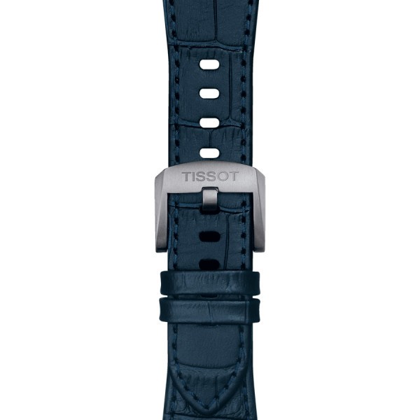 Montre Tissot T-Classic PRX quartz cadran bleu bracelet cuir bleu 40 mm T137.410.16.041.00
