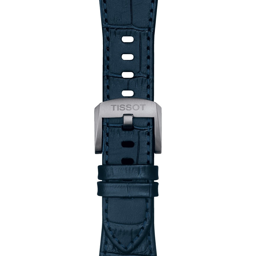 Montre Tissot T-Classic PRX quartz cadran bleu bracelet cuir bleu 40 mm T137.410.16.041.00