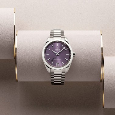 Omega Seamaster Aqua Terra 150m Ladies Co-Axial Master Chronometer watch purple dial steel bracelet 34 mm