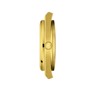 Montre Tissot PRX quartz cadran champagne bracelet acier pvd or jaune 40 mm
