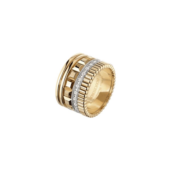 Bague Boucheron Quatre Radiant Edition en or jaune et diamants JRG01987