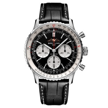 Montre Breitling Navitimer automatique B01 Chronographe cadran noir bracelet cuir noir 43 mm AB0138211B1P1 Montre Breitling Navitimer automatique B01 Chronographe cadran noir bracelet cuir noir 43 mm AB0138211B1P1
