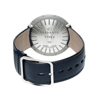 Montre Ressence Type 8 C titane automatique cadran Cobalt bracelet tissus gris 42,9 mm