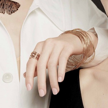 Jonc Ginette NY Circle en or rose