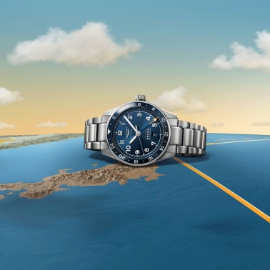 Longines Spirit Zulu Time automatic watch blue dial steel bracelet 42 mm L3.812.4.93.6