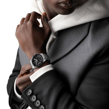 Montre Longines Spirit Zulu Time automatique cadran noir bracelet acier 42 mm