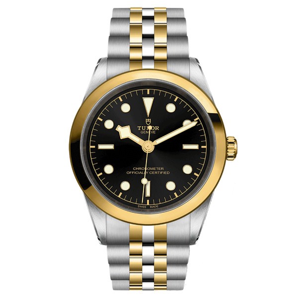 Montre Tudor Black Bay 41 S&G automatique cadran noir bracelet acier et or jaune 41 mm M79683-0001