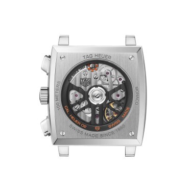 Montre TAG Heuer Monaco Gulf Edition Spéciale automatique cadran bleu bracelet cuir bleu 39 mm CBL2115.FC6494