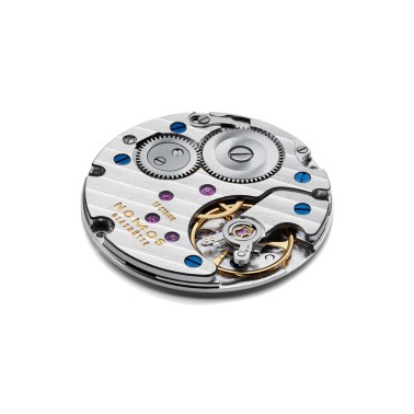 Montre NOMOS Club Campus Deep Pink mécanique cadran rose bracelet cuir gris 36 mm 711