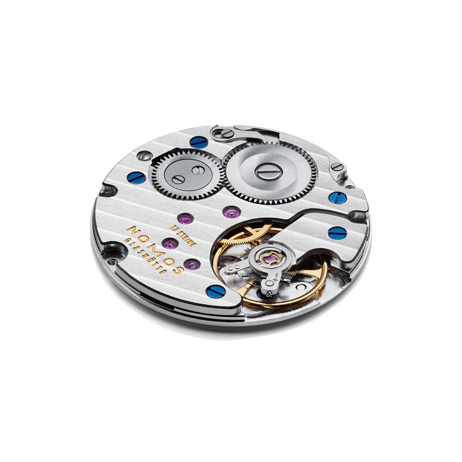 Montre NOMOS Club Campus Deep Pink mécanique cadran rose bracelet cuir gris 36 mm 711