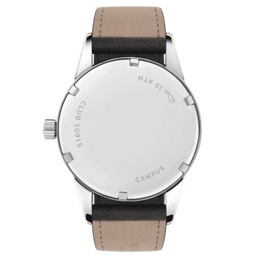 Montre NOMOS Club Campus Blue Purple mécanique cadran bleu bracelet cuir noir 36 mm 713