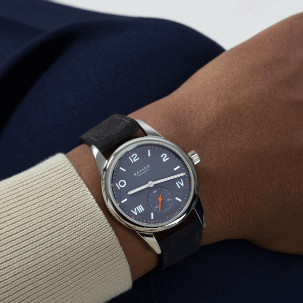 NOMOS Club Campus Blue Purple mechanical watch 36 mm 713 Lepage