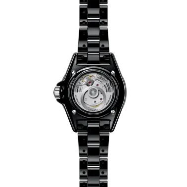 Montre CHANEL J12 Calibre 12.2 cadran noir bracelet céramique noire 33 mm H5696