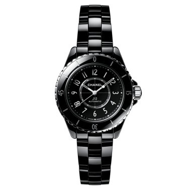 CHANEL J12 Calibre 12.2 black dial black ceramic bracelet 33 mm H5696