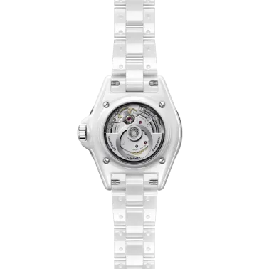 Montre CHANEL J12 Calibre 12.2 cadran blanc bracelet céramique blanche 33 mm