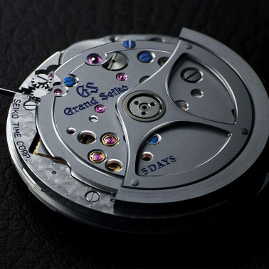 Montre Grand Seiko Evolution 9 Plongée Titane Spring Drive cadran noir bracelet titane 43,8 mm