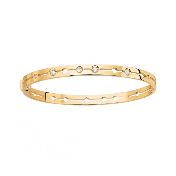 Bracelet Pulse dinh van en or jaune et diamants