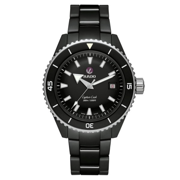 Rado Captain Cook High-Tech Ceramic Diver automatic watch black dial black ceramic bracelet 43 mm R32129152