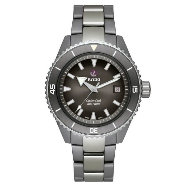 Rado Captain Cook High-Tech Ceramic Diver automatic watch grey dial grey ceramic bracelet 43 mm R32144102