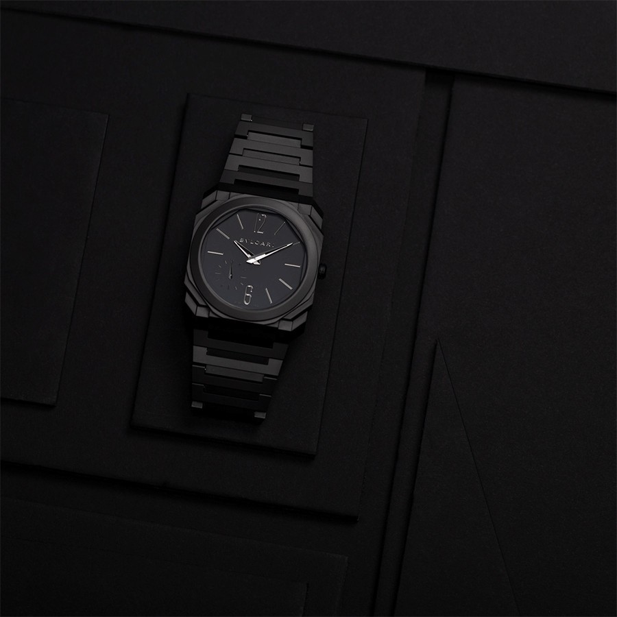 Bvlgari Octo Finissimo Watch - 40 mm Black Ceramic Case - Sandblasted Black  Ceramic Dial - Ceramic Bracelet - 103077