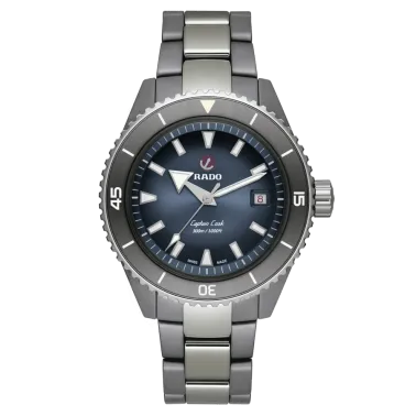 Rado Captain Cook High-Tech Ceramic Diver automatic watch blue dial grey ceramic bracelet 43 mm R32144202