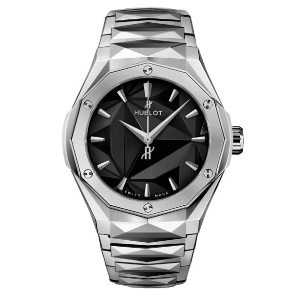 Hublot Classic Fusion Orlinski automatic watch black dial titanium bracelet 40 mm 550.NS.1800.NS.ORL22