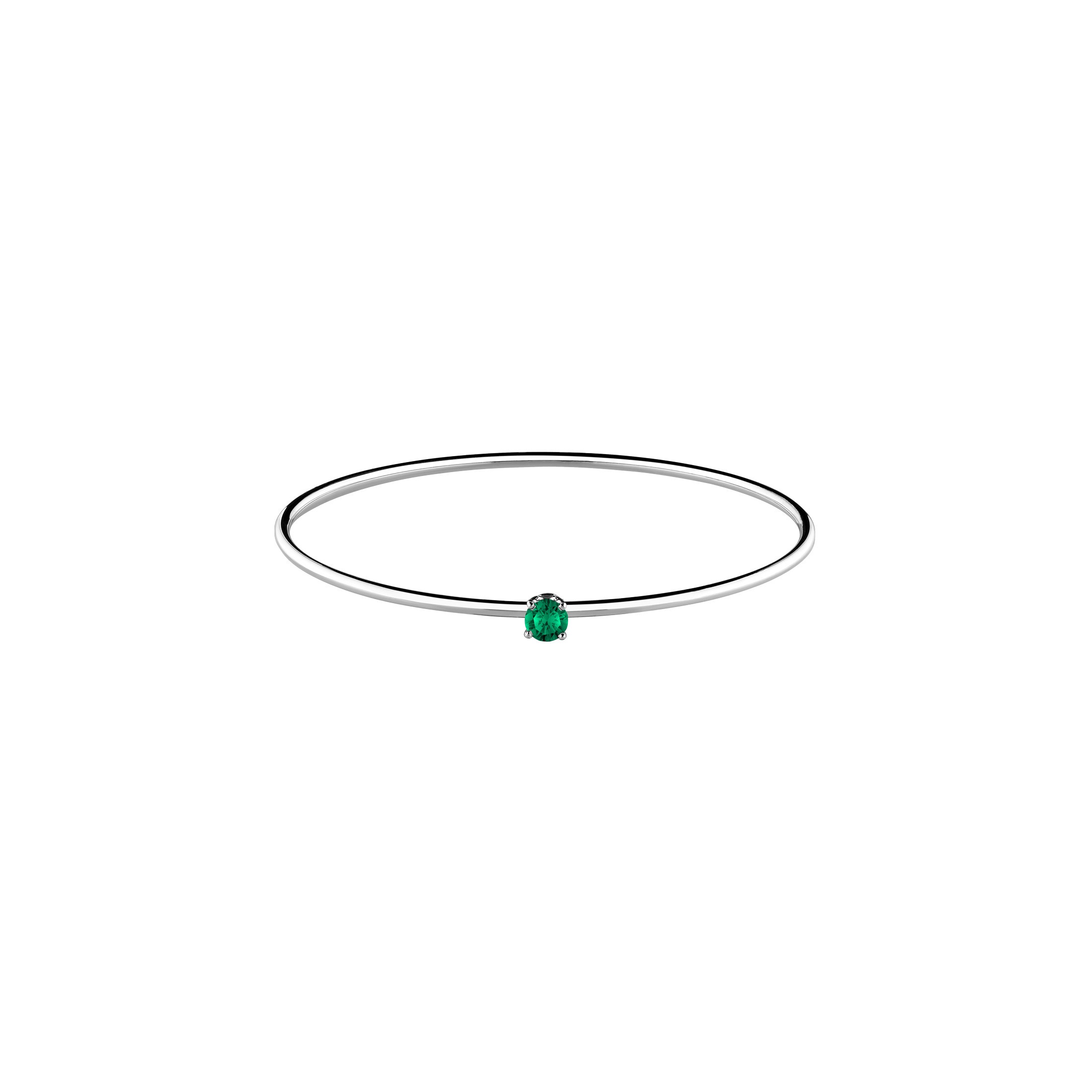 Emerald bangle bracelet on sale