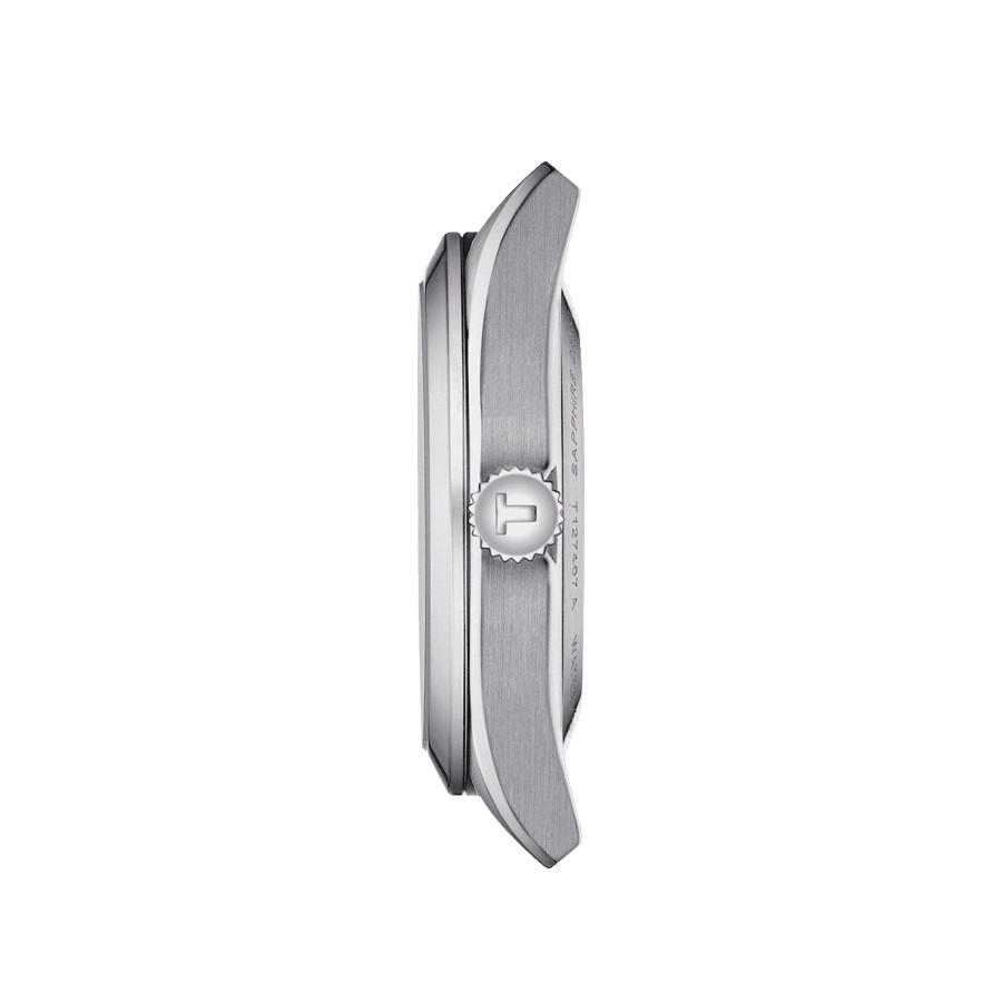 Montre Tissot T-Classic Gentleman Powermatic 80 Silicium cadran bleu bracelet acier 40 mm