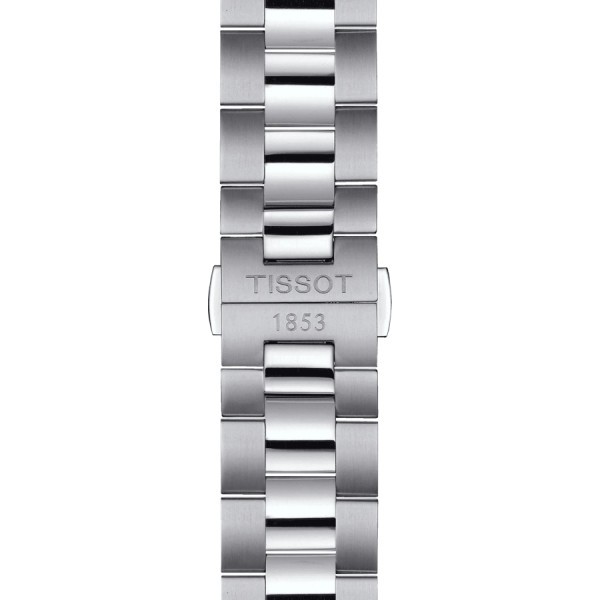 Montre Tissot T-Classic Gentleman Powermatic 80 Silicium cadran bleu bracelet acier 40 mm