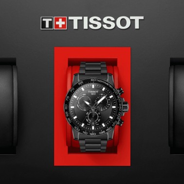 tissot black chain watch