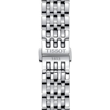 Montre Tissot T-Classic Le Locle Powermatic 80 cadran argent bracelet acier 39,3 mm T006.407.11.033.00