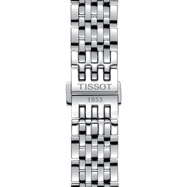 Montre Tissot T-Classic Le Locle Powermatic 80 cadran argent bracelet acier 39,3 mm T006.407.11.033.00