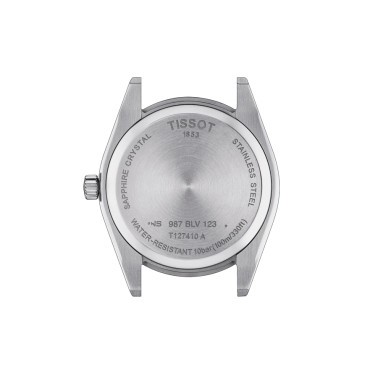 Montre Tissot T-Classic Gentleman quartz cadran noir bracelet acier 40 mm T127.410.11.051.00